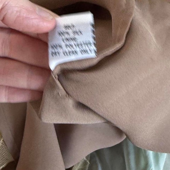 90s floral silk slip dress Lapis size small 100 percent silk - Picture 7 of 8